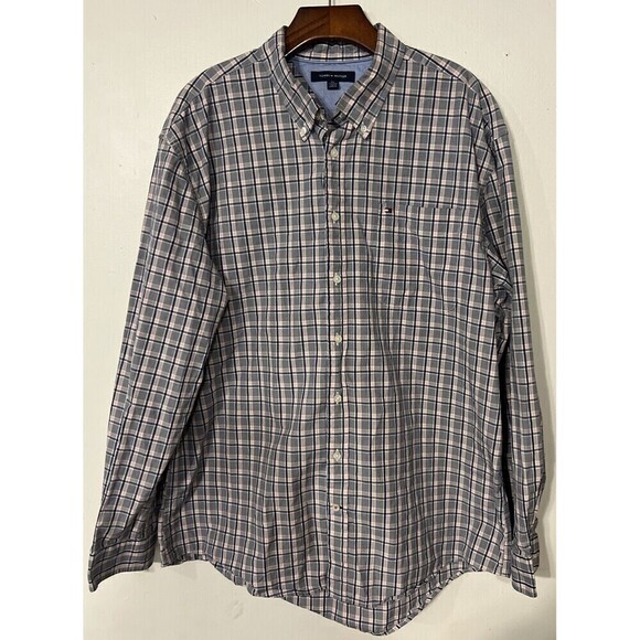 Tommy Hilfiger Men's Long Sleeve Button Down Shirt Size‎ 2XL - Picture 1 of 7